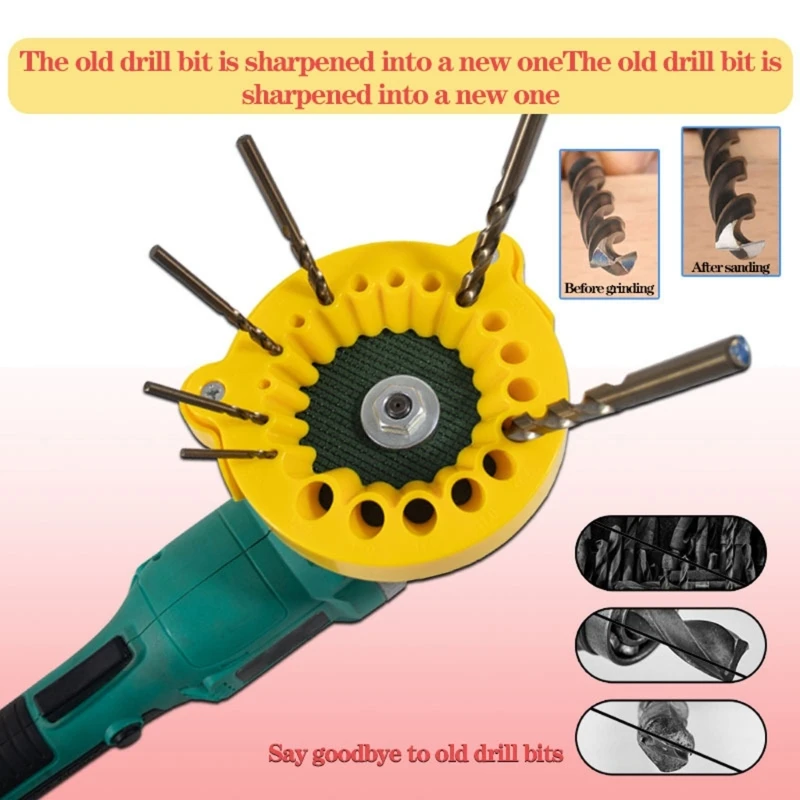 Dispositivo moagem broca bits 20 orifícios Plastic Operations Simples Drill Sharpner Tool 3.5-12,5mm para restauração