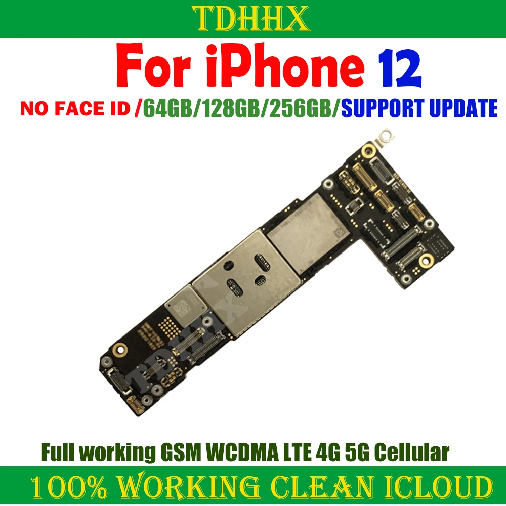 Mainboard Clean iCloud For iPhone 12 Full Working Motherboard Support iOS Update Logic Board Plate For iPhone12