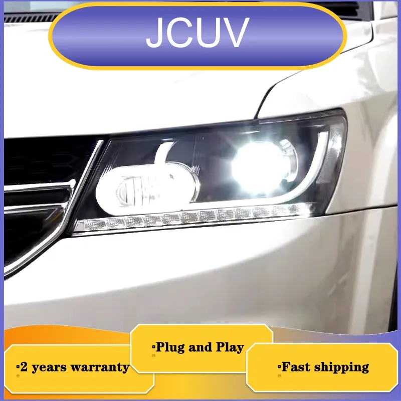 

Автомобильные аксессуары для Dodge Journey фары головного света 2009-2019 JCUV фары DRL сигнал поворота Ближний Дальний свет проекционный объектив