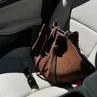 Custom Name Initials Large Capacity Faux Suede Tote Bags For Women Luxury Designer Handbags Purses 2024 New In Underarm Shoulder - Image 4