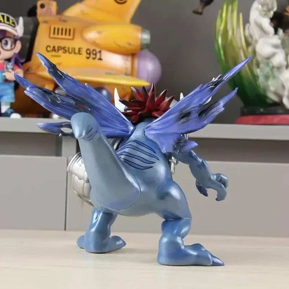 19 センチメートル/7.48 インチアニメデジモンアドベンチャーフィギュアブルーメタルグレイモンアクションフィギュア Pvc 像コレクションモデルのおもちゃギフト