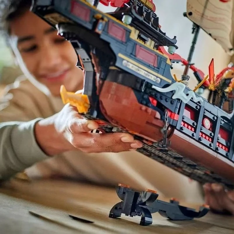 متوافق مع 71848 New Temple Bounty Reward Dragon Boat التعليمية لبنات البناء نموذج لعبة للأولاد، هدية عيد ميلاد. #4