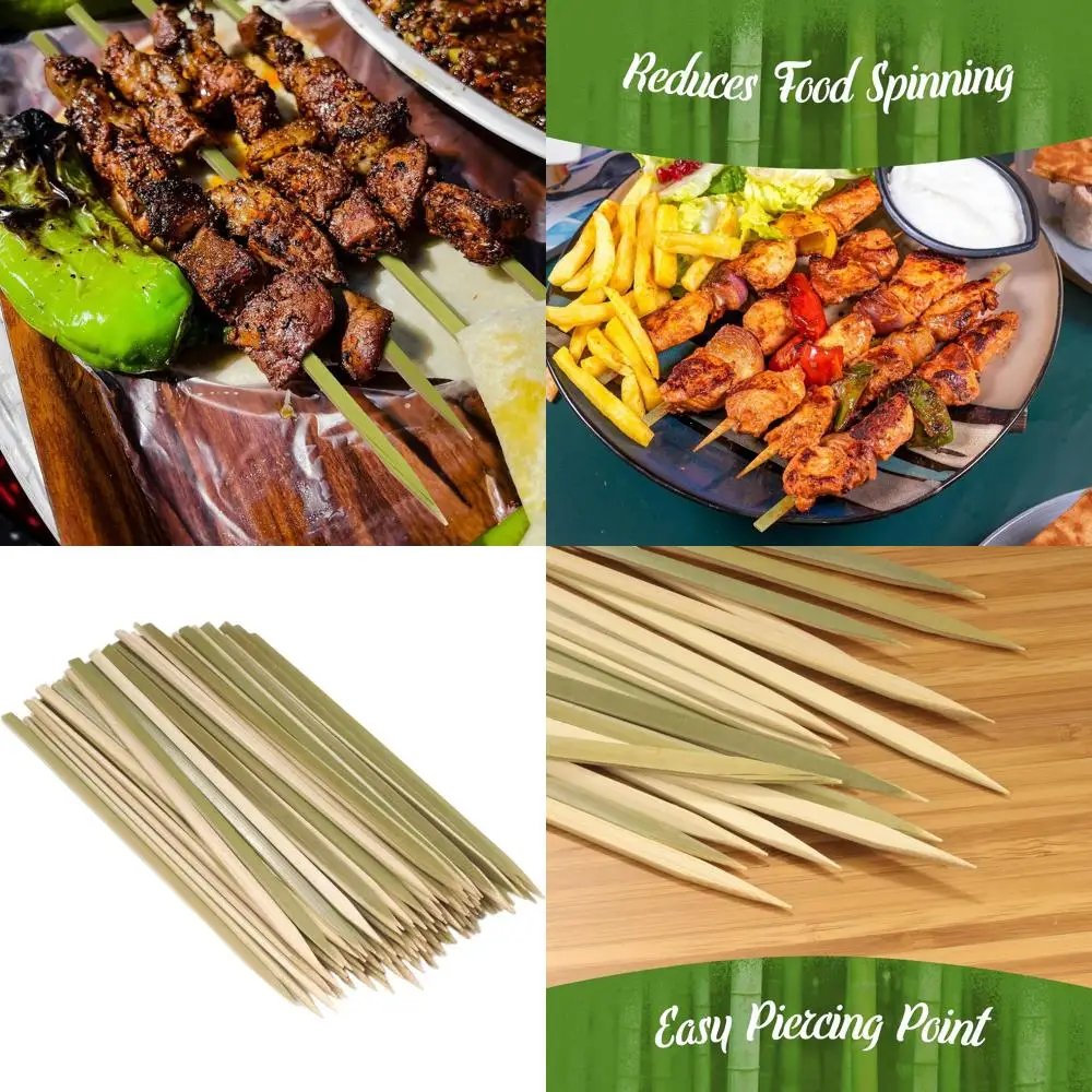 

10-Inch Bamboo Skewers for Kebabs, Food, and Drinks - Pack of 1000