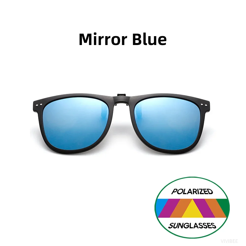 Polarisierte, hochklappbare Clip-on-Sonnenbrillen für Herren und Damen, photochrome, übergroße Sonnenbrillengläser mit UV-Gradient-Clips – Detail 16