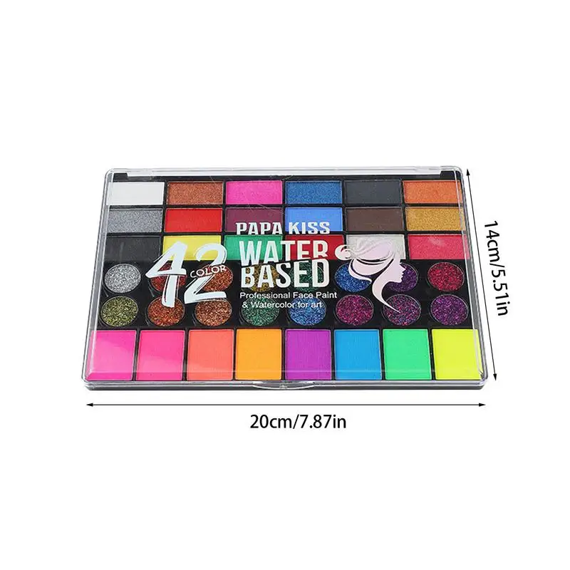 Halloween Face Body Painting Makeup Palette Art Paint  Glow Oil Painting Halloween Party Fancy Dress Makeup Paint Cosmetics