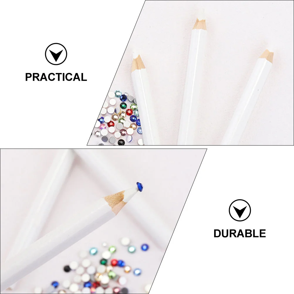 20 Pcs Nail Point Drill Pencil Picking Lead Pencils DIY Manicure Special Tool Accessories Beads Creative Crystal Diamond