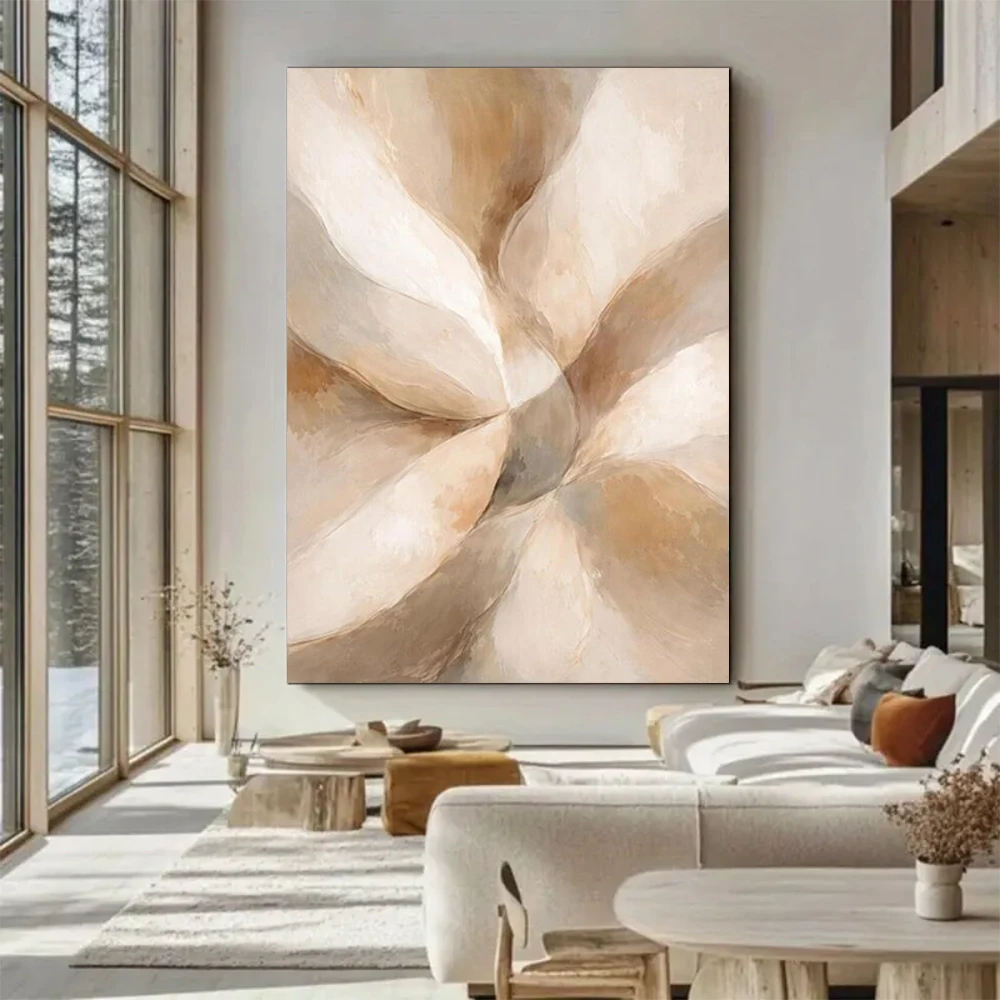 

Handmade Abstract Oil Painting Large Stripe Grey Wall Art Original Mural for Home Living Room Decor Paint 100% Artistic Creation
