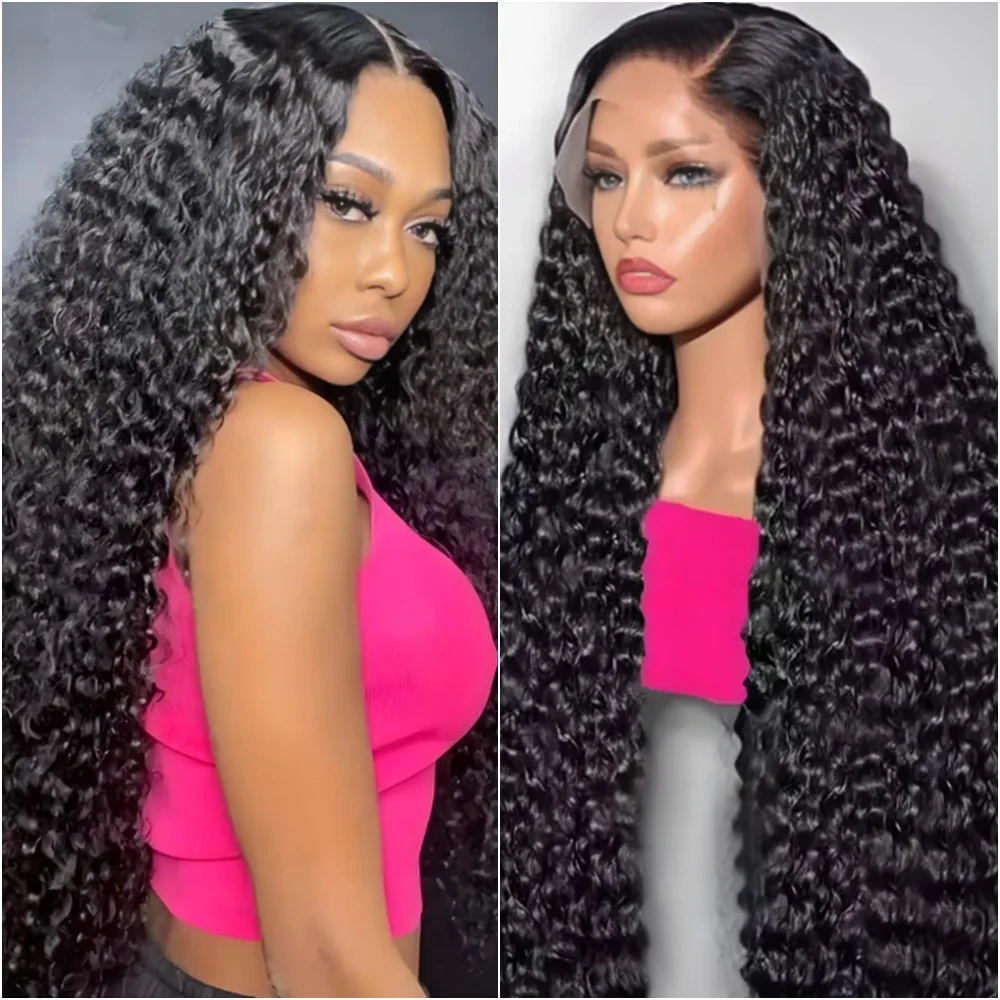 

Парик Deep Wave 13x6 HD Lace Frontal, Water Wave 7x6, безклеевой, с кружевной передней частью, из натуральных волос, плотность 220, предварительно прорезанный, 40 дюймов, для женщин