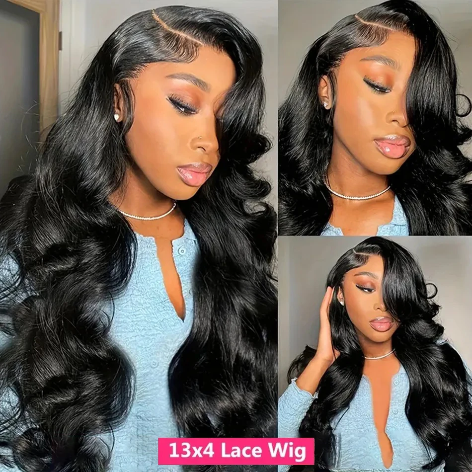 Gesstons Body Wave 13x6 Hd Lace Frontal Wig Pre Plucked 13x4 Loose Wave Lace Frontal Wig 180% 40 Inch Human Hair Wigs For Women