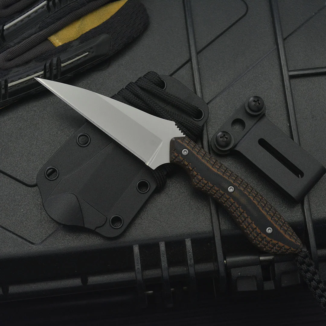 

Горячая распродажа: Нож с фиксированным клинком 2388 Jungle Pocket, лезвие 8Cr13Mov, рукоять Mikata, для выживания, кемпинга, EDC, для активного отдыха