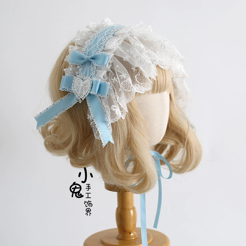 

Original Style Lolita Bow Gorgeous Headband Hairpin Top Hat Hair Accessories Lo Ballet Style Butterfly Heart Jewelry