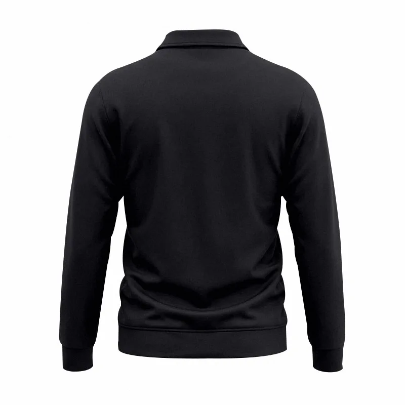 Herbst- und Winter-Herren-POLO-Pullover mit langen Ärmeln, lässigem Kragen, sportlichem Design und mehreren Taschen, Großhandel – Detail 14
