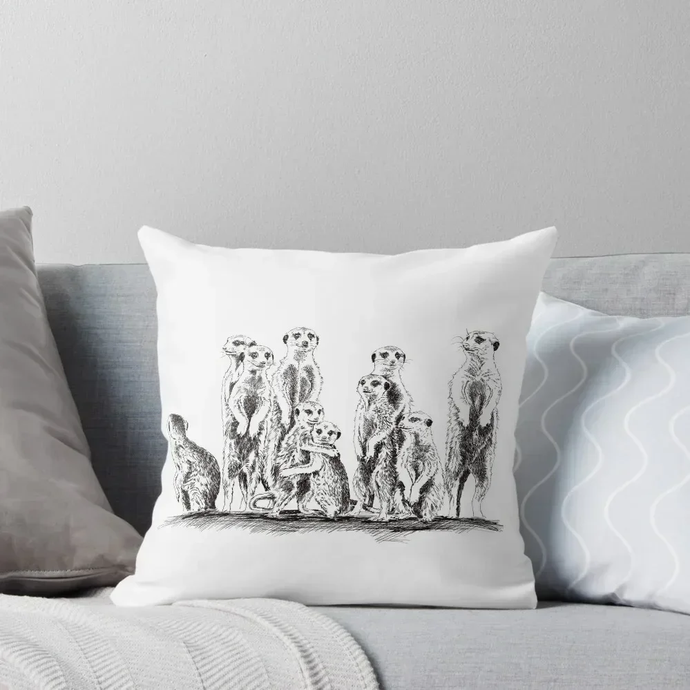 meerkat Throw Pillow christmas cushions covers Sofa Covers For Living Room Sofas Covers Pillowcase pillow