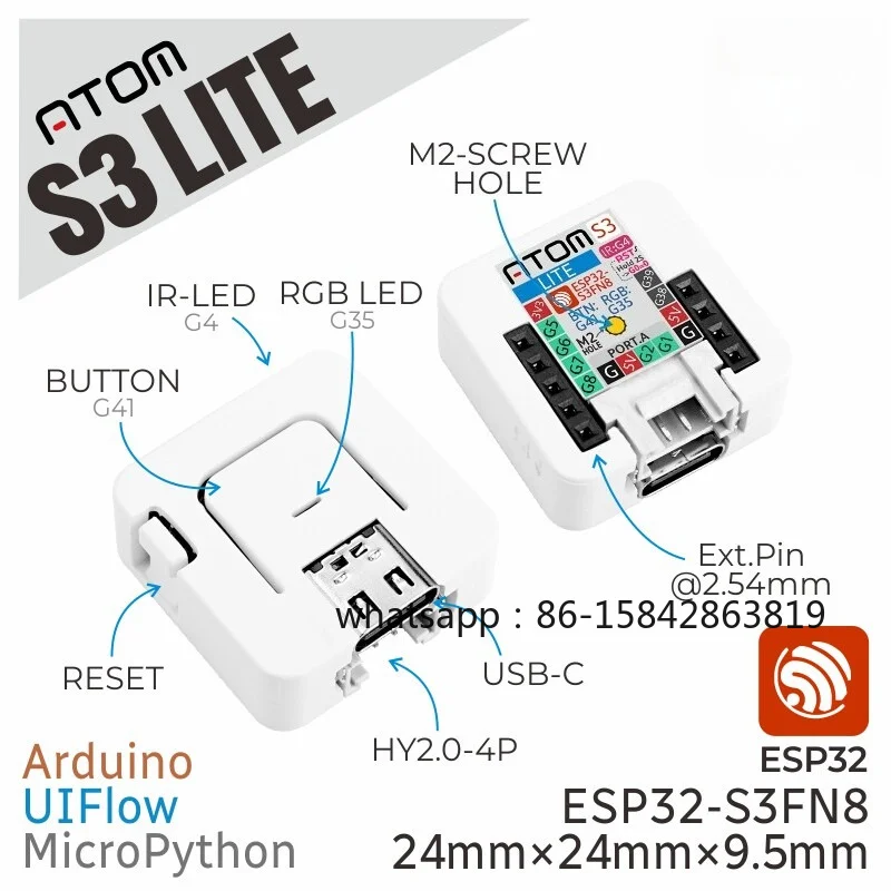 AtomS3 Lite ESP32-S3 Programmable Controller Embedded IoT Development Board