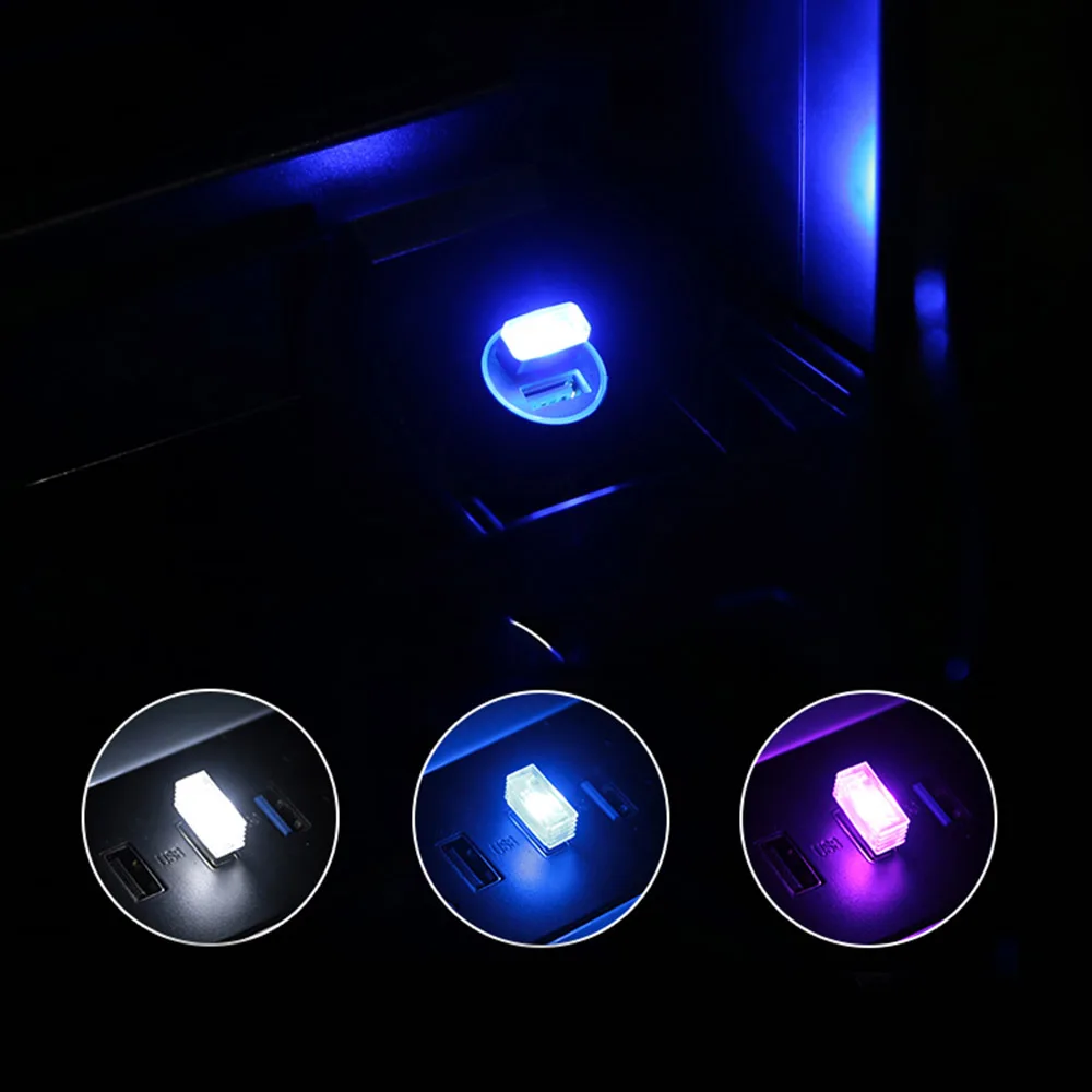 مصباح جو سيارة داخلي صغير USB LED لمصباح MG HS ZS MG6 MG5 EHS 2021 MG3 MG7 GT GS هيكتور ZX EZS #2