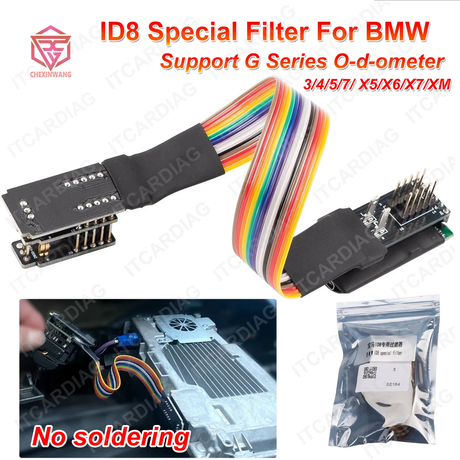 

Новый специальный фильтр Yanhua ID8 без пайки для измерителя шасси BMW G, коррекция восстановления пролета для 3/4/5/7/X5/X6/X7/XM