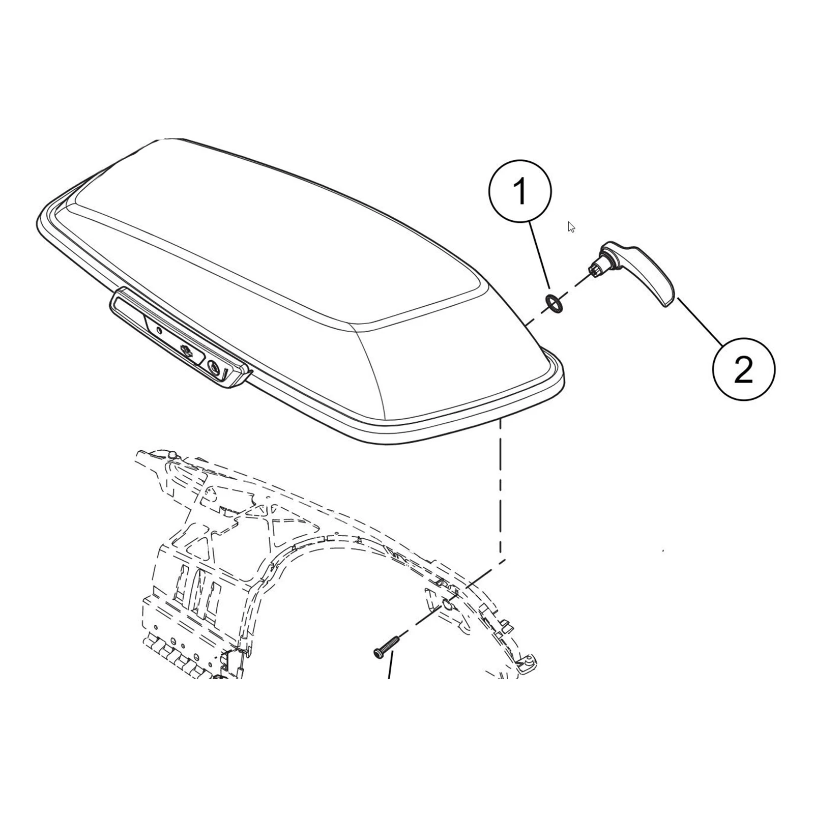 Aluminum Motorcycle Saddle Bag Latch Kit For Harley Davidson Electra Glide Street Glide Road King 14-21 Black Silver