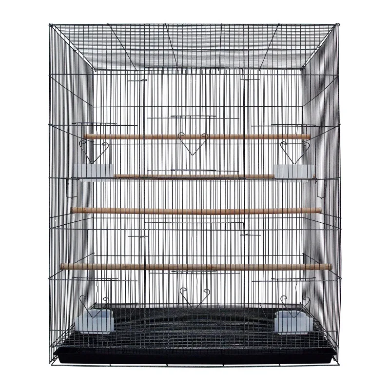 

Extra large, raised, Peony Parrot breeding bird cage, wrought iron cage