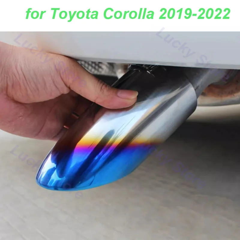 

Car Tail Throat Exhaust Pipe for Toyota Corolla 2019-2022 Stainless Steel Rear Outlet Round Cylinder Exterior Accessories