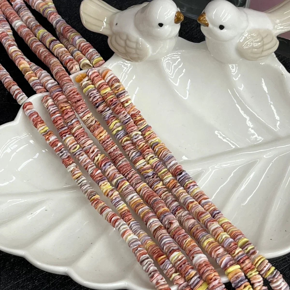 

6x6mm Colored Shell Spacer Beads Natural Freshwater Exquisite Jewelry Making DIY Necklace Bracelet Earrings Accessory Wedding