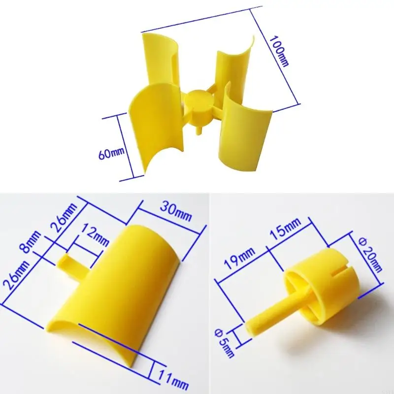 G8TA เครื่องกำเนิดกังหันลมขนาดเล็กพัดลมไฟฟ้าใบมีดจักรยาน LED ชุดไฟ DIY
