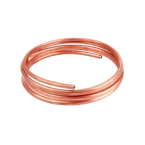 Imagen 2 del producto Bobina de tubo de cobre suave T2 de 1 metro OD 2 ~ 12mm ID 1 ~ 10mm 99.9% cobre puro tubo de alambre aire acondicionado refrigeración manualidades DIY
