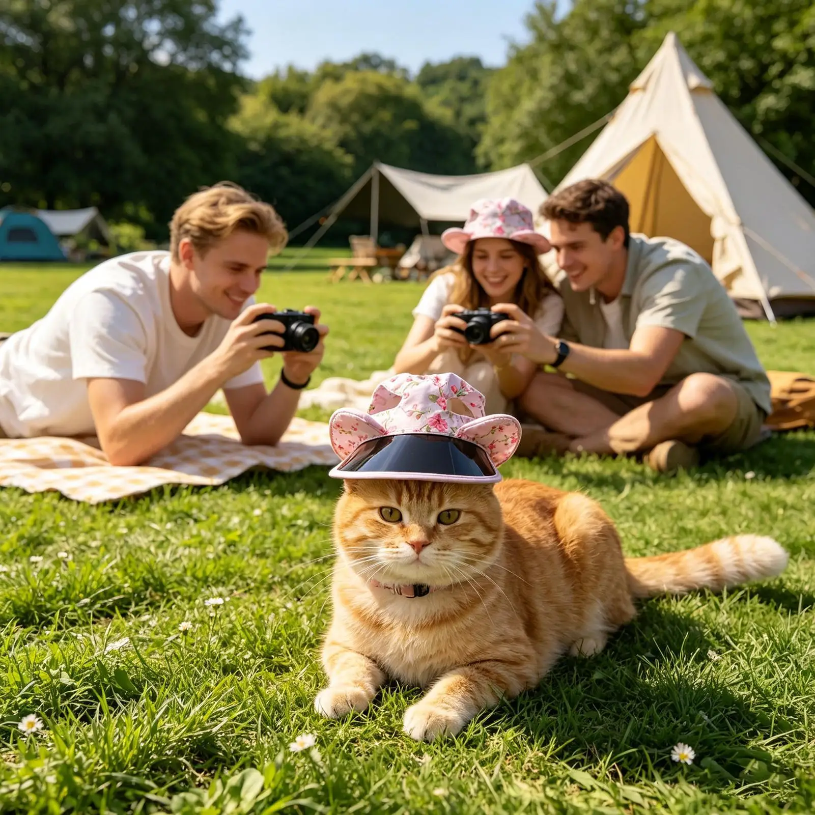 Pet Hat Pet Sun Protection Headwear Cat Breathable Sun Hat For Summer Beach Travel Commuting Hiking Camping Walking Outdoor