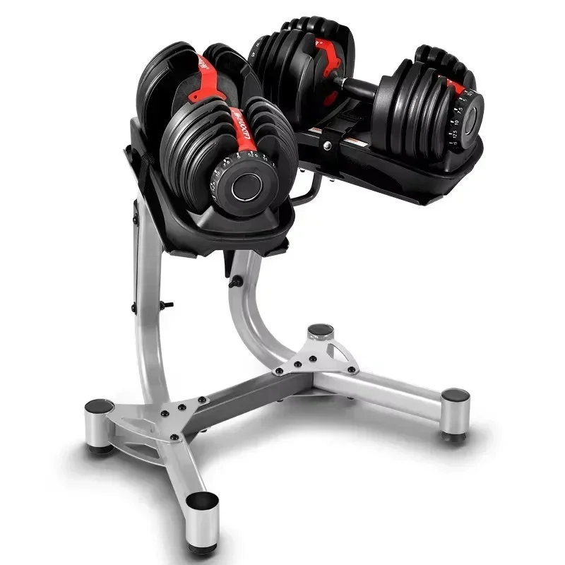 Hot salesAdjustable Dumbbell Set  Workout Weight Lifting Muscle Exercise Gym Home Fitness Equipment With Rack