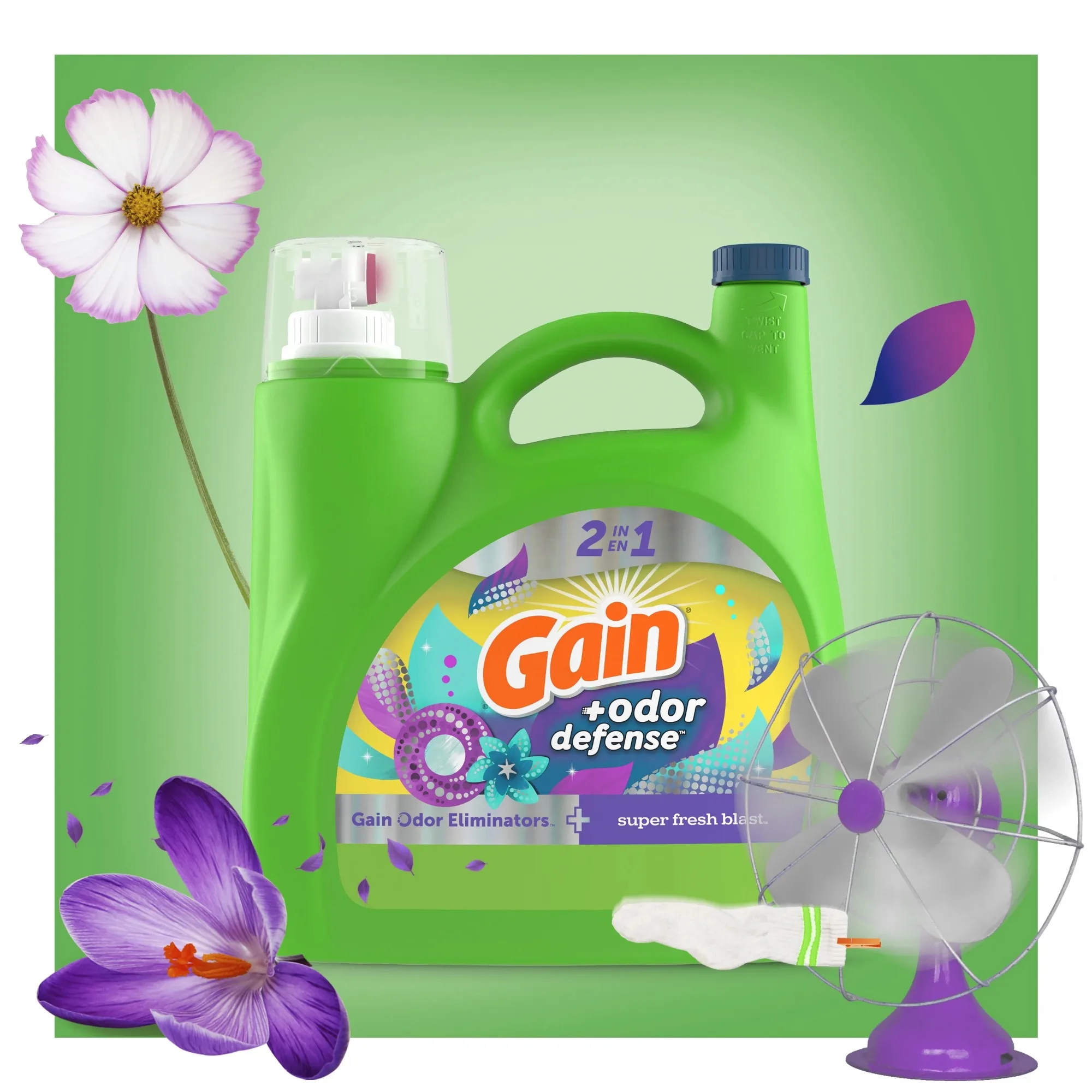 منظف الغسيل السائل، رائحة الانفجار فائقة الطازجة، 194 أونصة سائلة، 134 تحميلًا