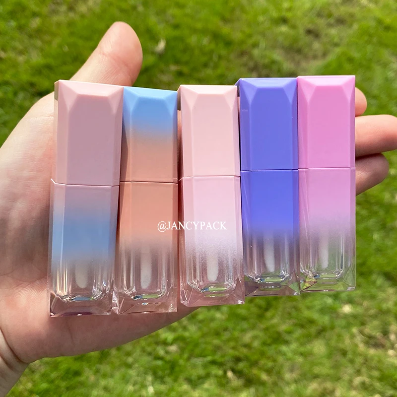 5ml square Lip Gloss Tube Lipstick Balm Wand Tube Lip Care Serum Bottle Sample Vials Women Girls Beauty Makeup Tool