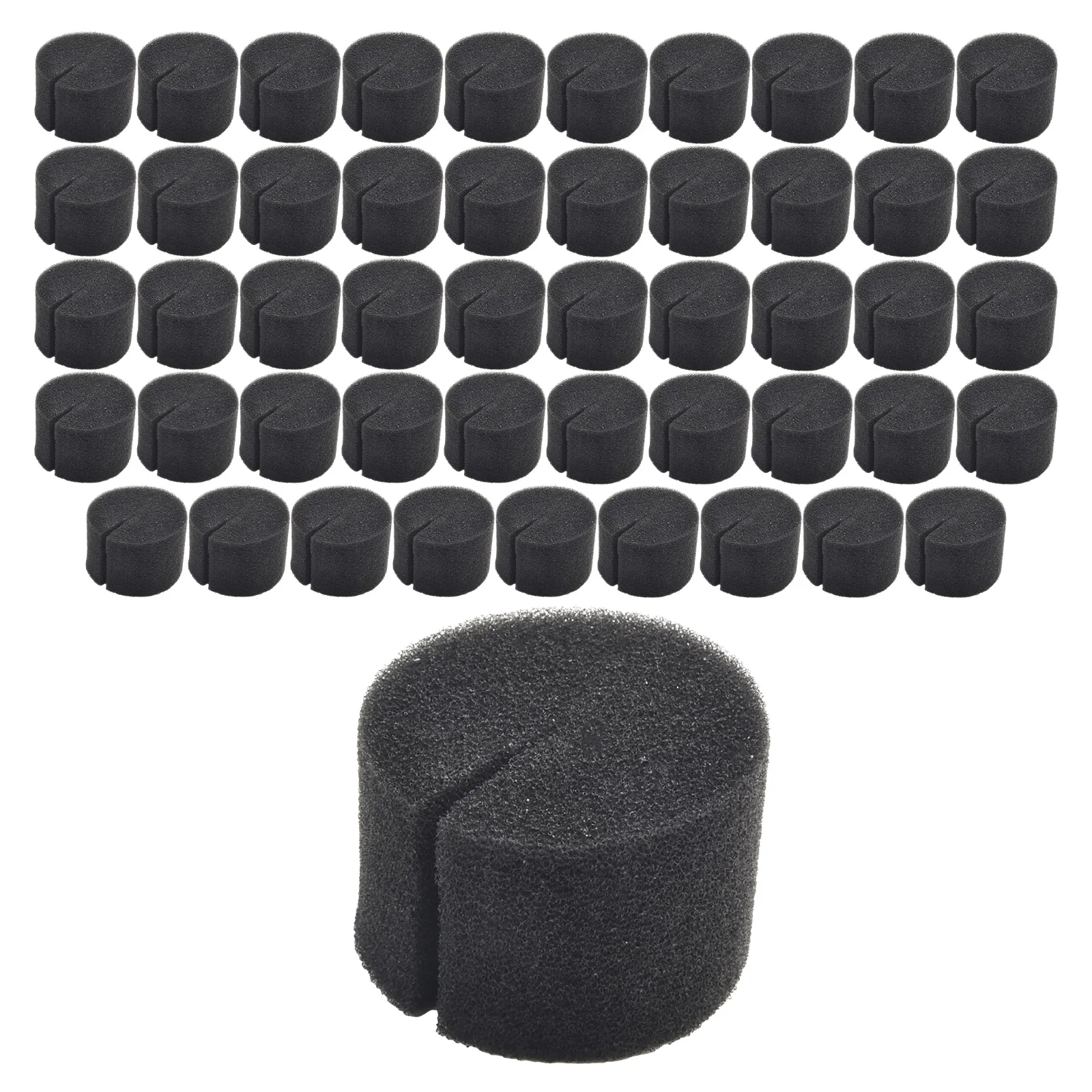 50PCS Garden Clone Collars Neoprene Inserts Sponge Block For Plant Germination And Cloning In Net Pots