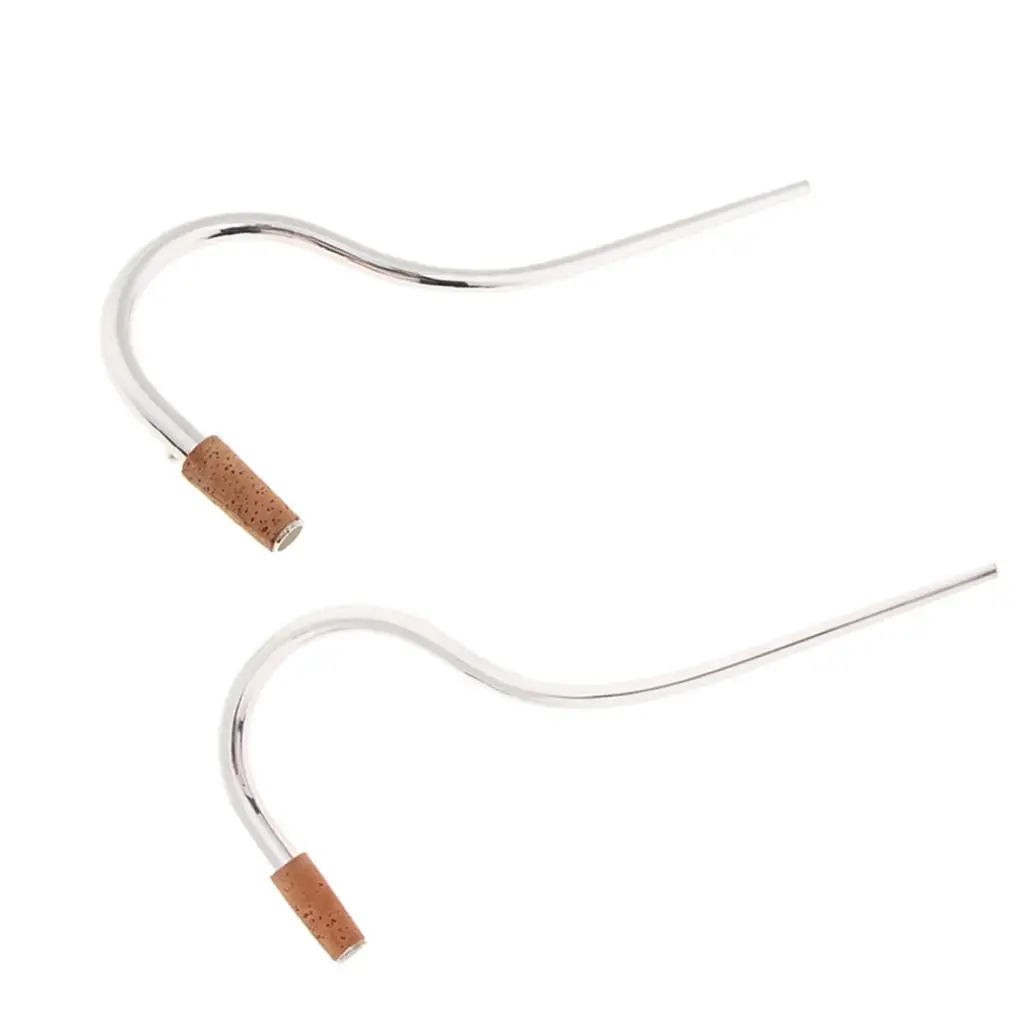 Bassoon Instrument Metal -plated Bocal Crook Mouthpiece with Cork,Bassoon Replacement Parts Accessory