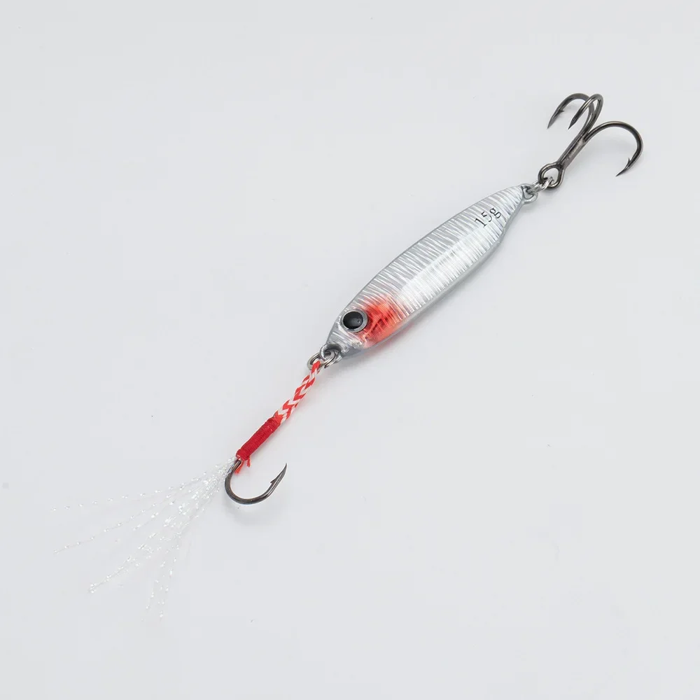 1pc FishTrip Fishing Lure Metal jig Micro Jig Sinking Lure Hard Bait for Bass, Walleye, Trout, Crappie, Yellow Perch, Panfish