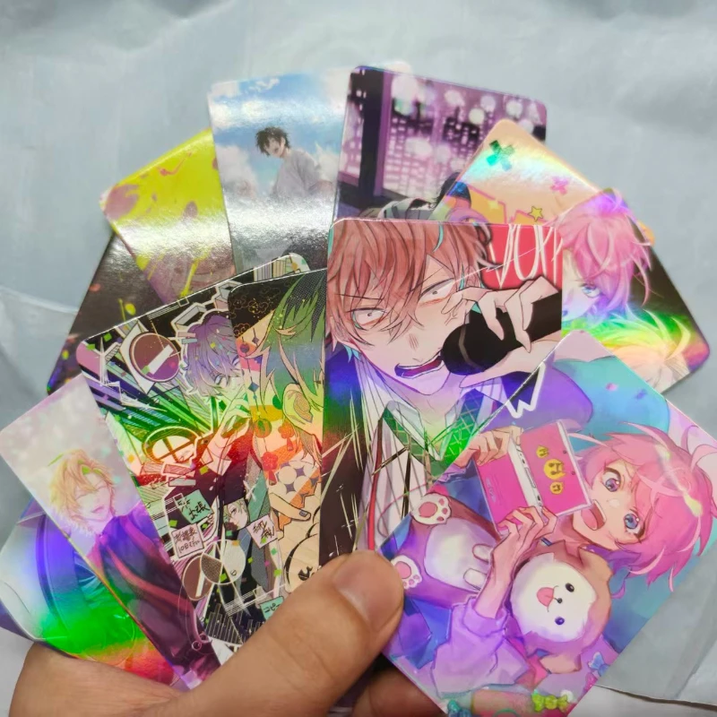 55 Stück/Set Hypnosis Mic Laser Lomo Karten Ichiro Jiro Saburo Samatoki Jyuto Hypnosis Mic Division Rap Battle Charaktere Fotokarten – Detail 2