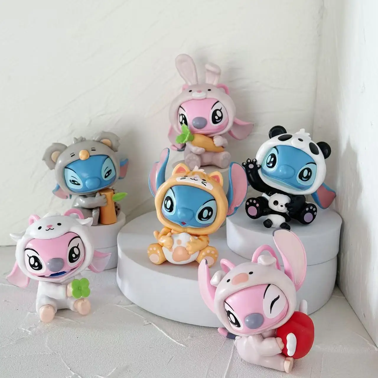 

Miniso Stitch Animals Party Series слепая коробка Mystery Box Stitch Фигурка Декор Орнамент Сумка-сюрприз Подарки на день рождения