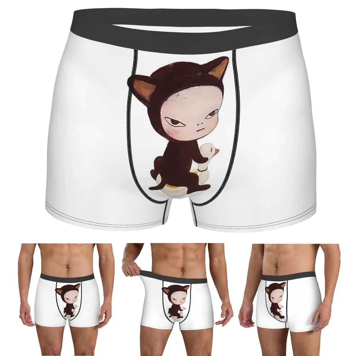 

Boxer Underpants Shorts Yoshitomo Nara Panties Men's Breathable Underwear for Homme Man Boyfriend Gifts