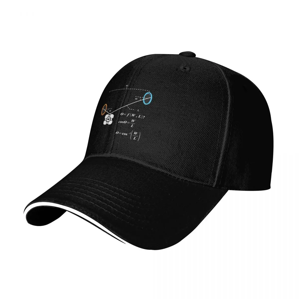 Newton_s 1st Law of Motion with POrtals (White) Baseball Cap Men Women Casual Summer Sport Sun Cap
