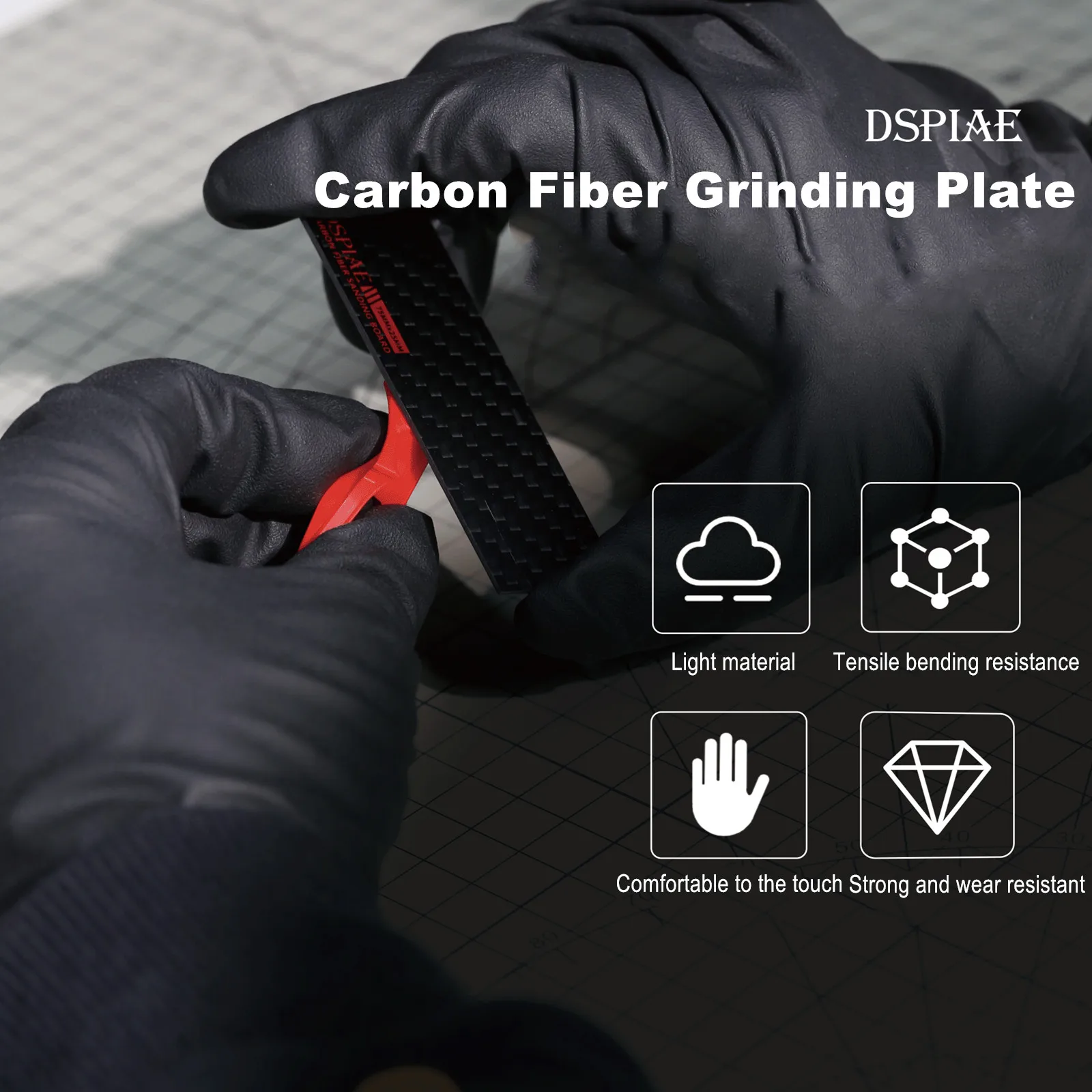 DSPIAE Carbon Fiber Grinding Plate Model Tool