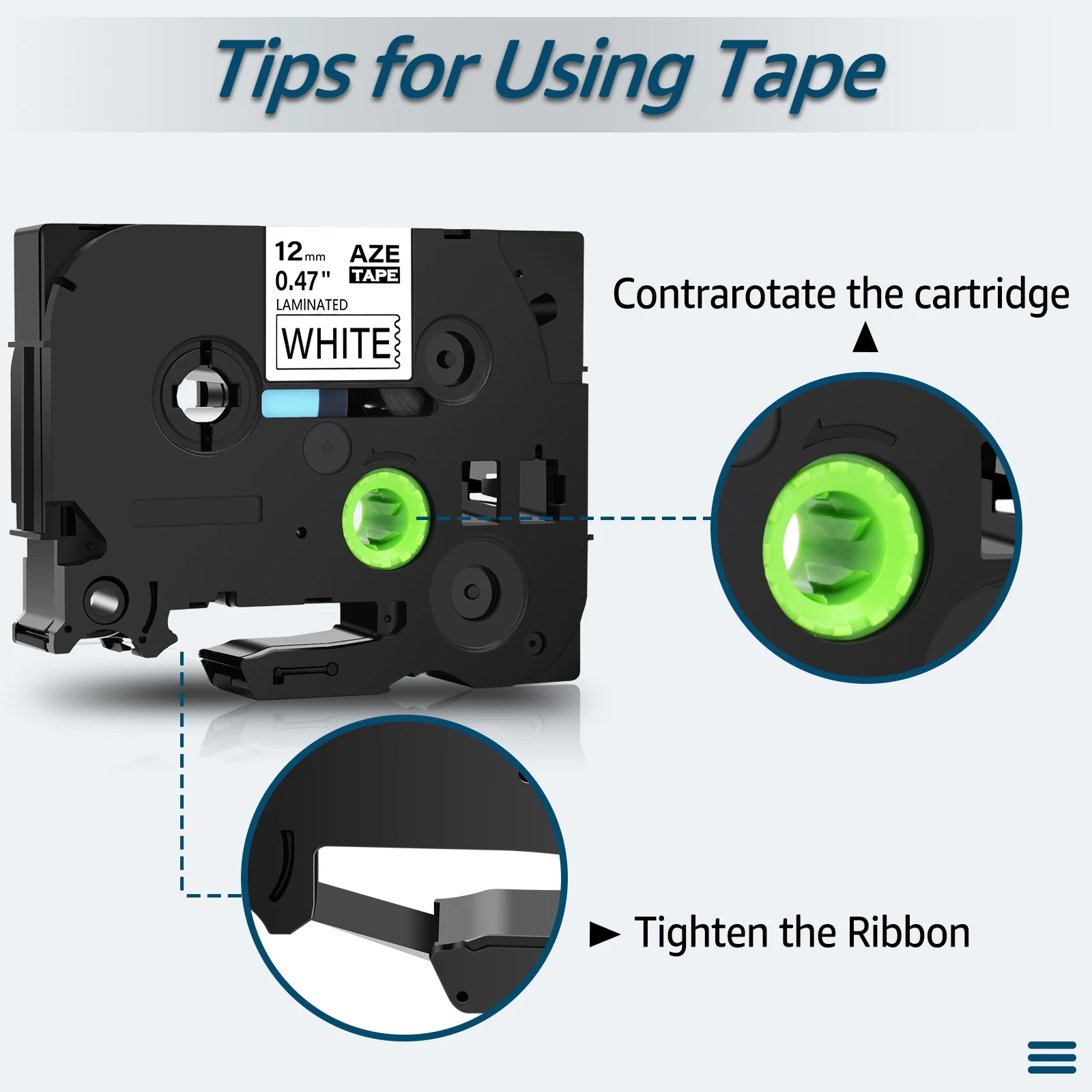 TZE 231 Black on White Label Tape 12mm Compatible for Brother tz231 Strong Adhesive Tape 131 241 for P-Touch Label Printer H110