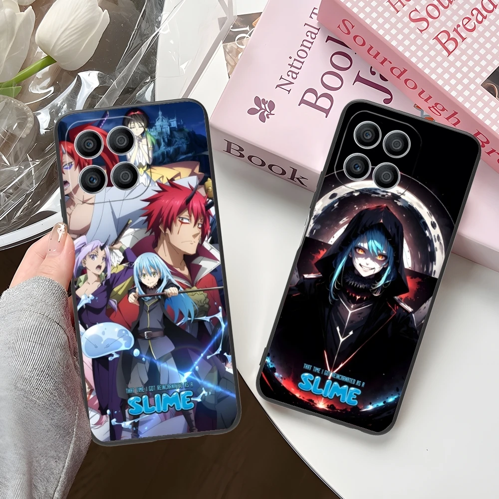 Slime Tensura Rimuru Mobile Phone Case for Huawei Honor 90 80 70 60 50 30 20 10 9 8 7 Pro S SE Lite 5G Black Phone Cover Shell