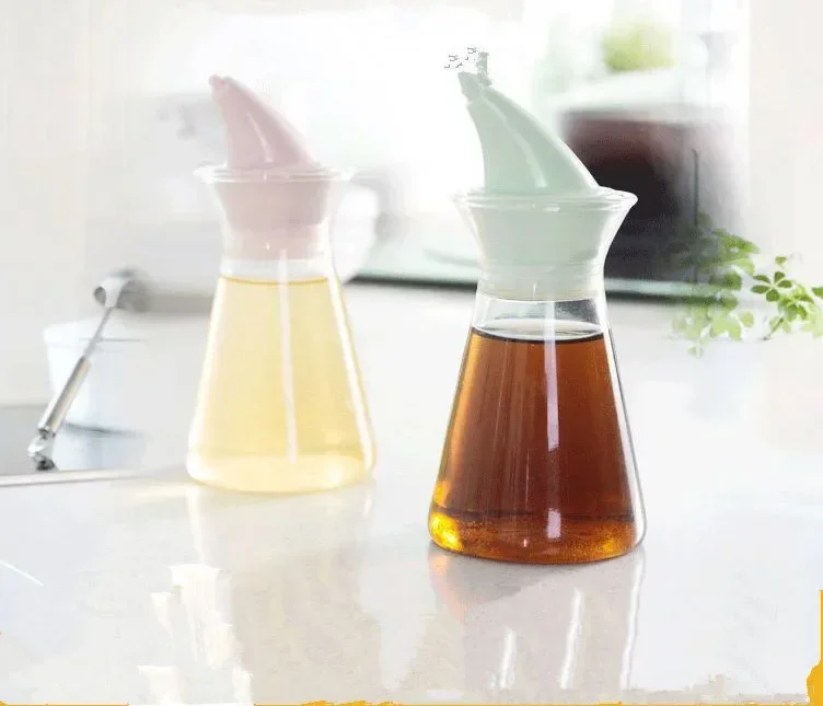 

1PC Fashion kitchen supplies glass leak-proof oil dispenser bottle oil and vinegar Spice bottles Bbq Tools OK 0390