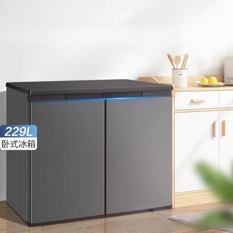 The 229-liter horizontal refrigerator is frost-cooled and frost-free, inverter, embedded in the low cabinet of the home kitchen