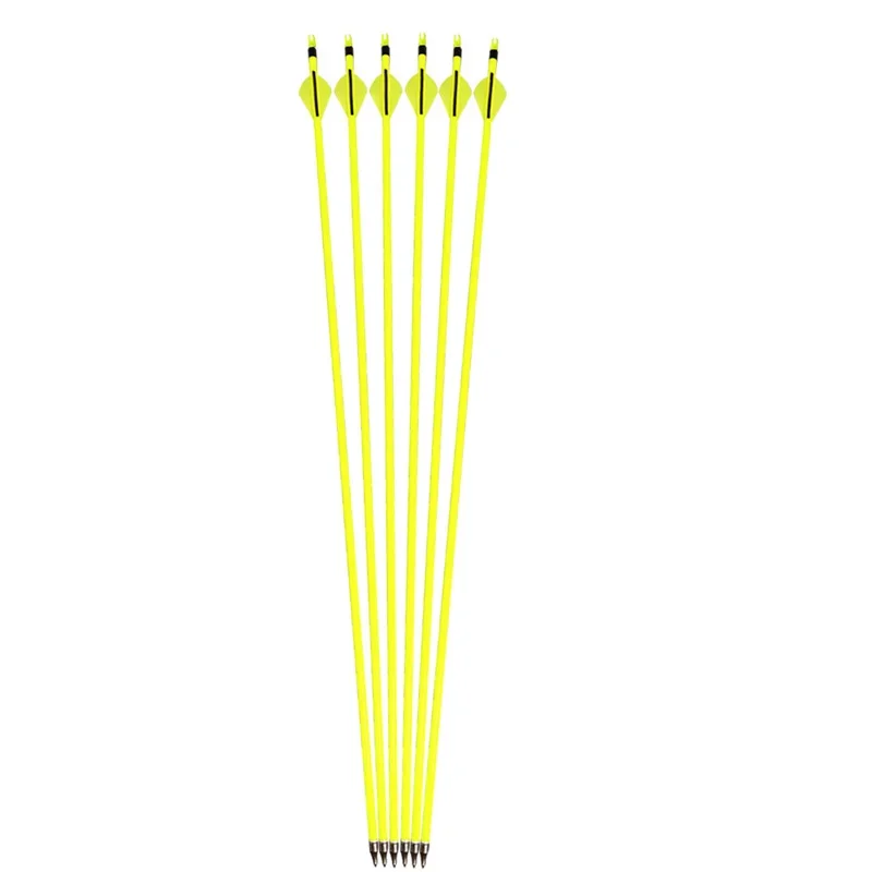 

6/12pcs Archery Arrow for Compound/Recure Bow Mixed Carbon Arrow Spine 500 OD7.8mm Replaceable Arrowhead Tip for Hunter Shoot