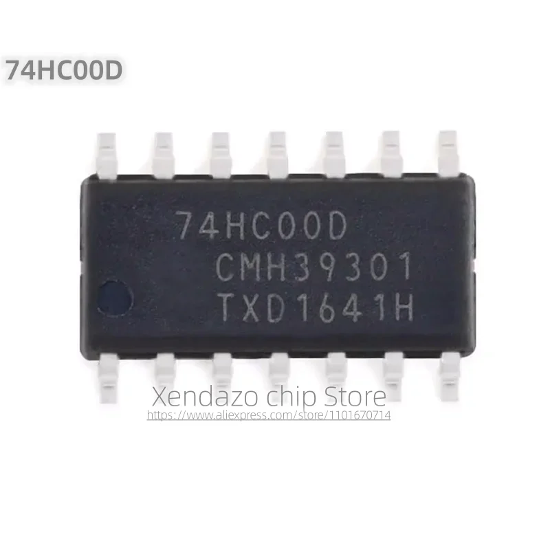 10pcs/lot 74HC00D SOP-14 package Original genuine Four input NAND gate Logic chip