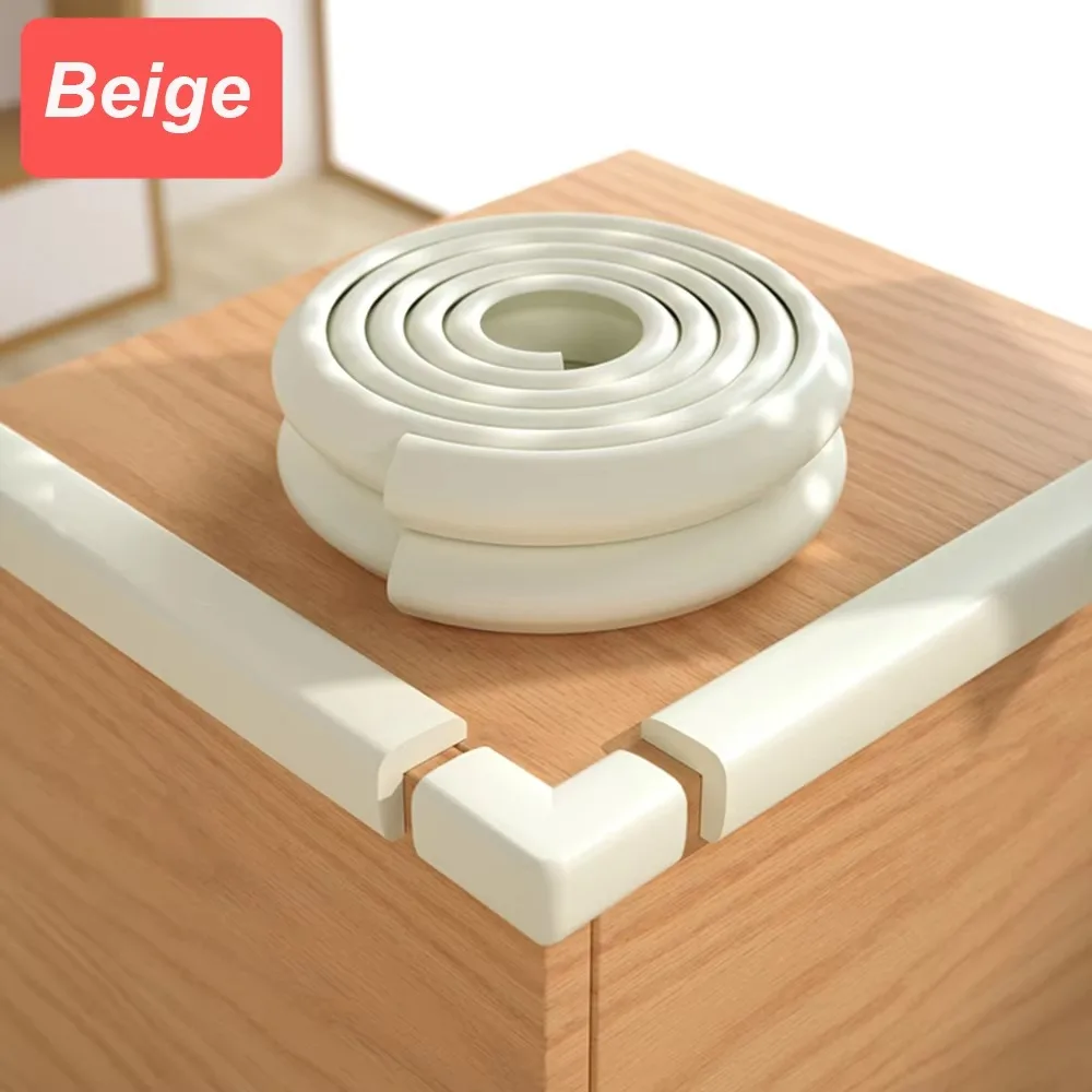 غطاء حماية لسلامة الأطفال من NBR سهل التنظيف، غطاء مكتب مضاد للتصادمات، شريط حماية على شكل حرف L للمكتب