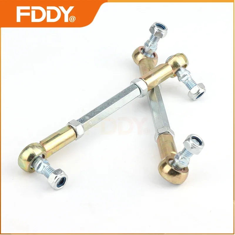 FDDY M8 80mm-280mm Steering Tie Rod kit Ball Joint For 49cc 50cc 2 Stroke Electric Mini Kids ATV Go Kart Buggy Scooter Quad E-Bi