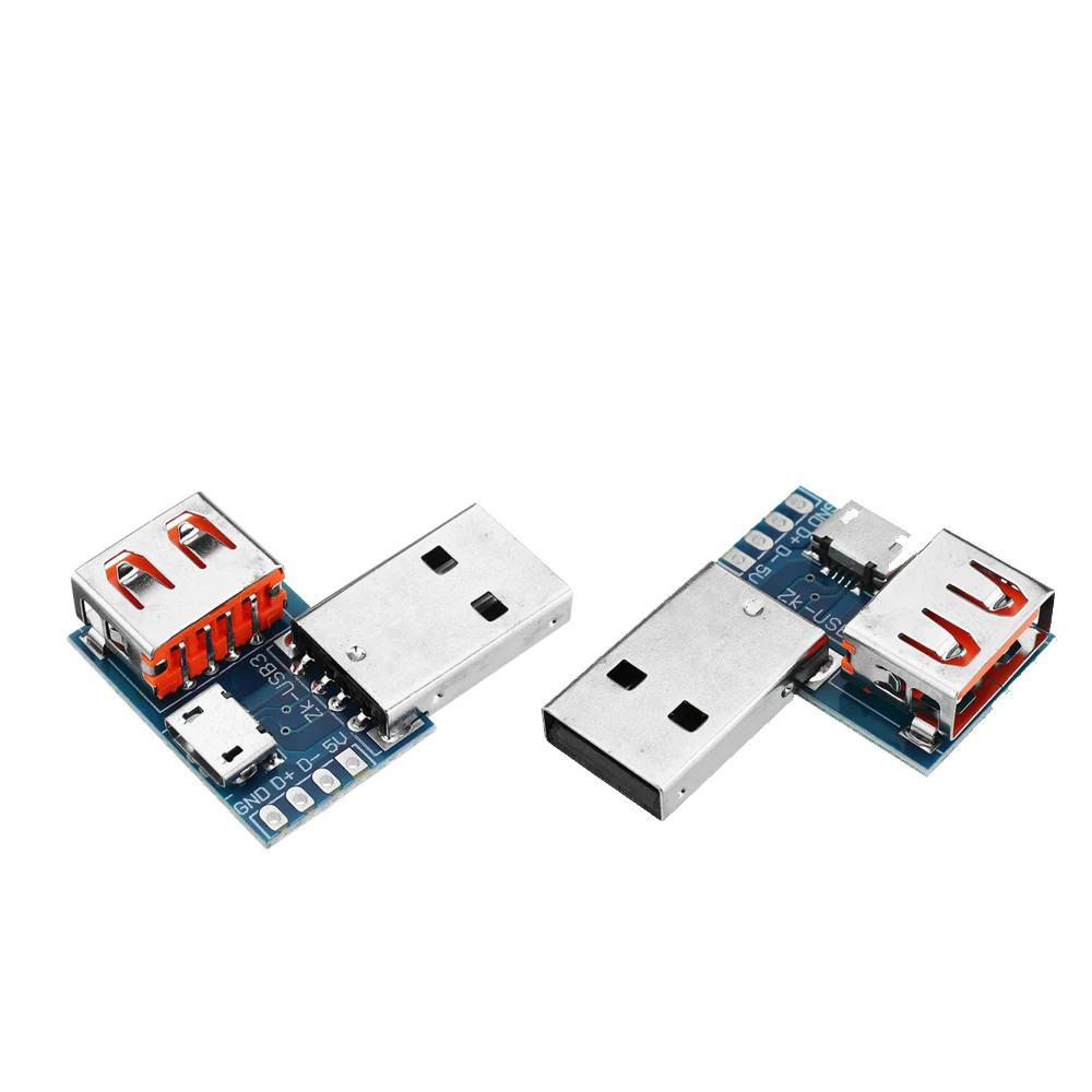 Adapter plate USB Micro USB to USB female male to female 4P connector