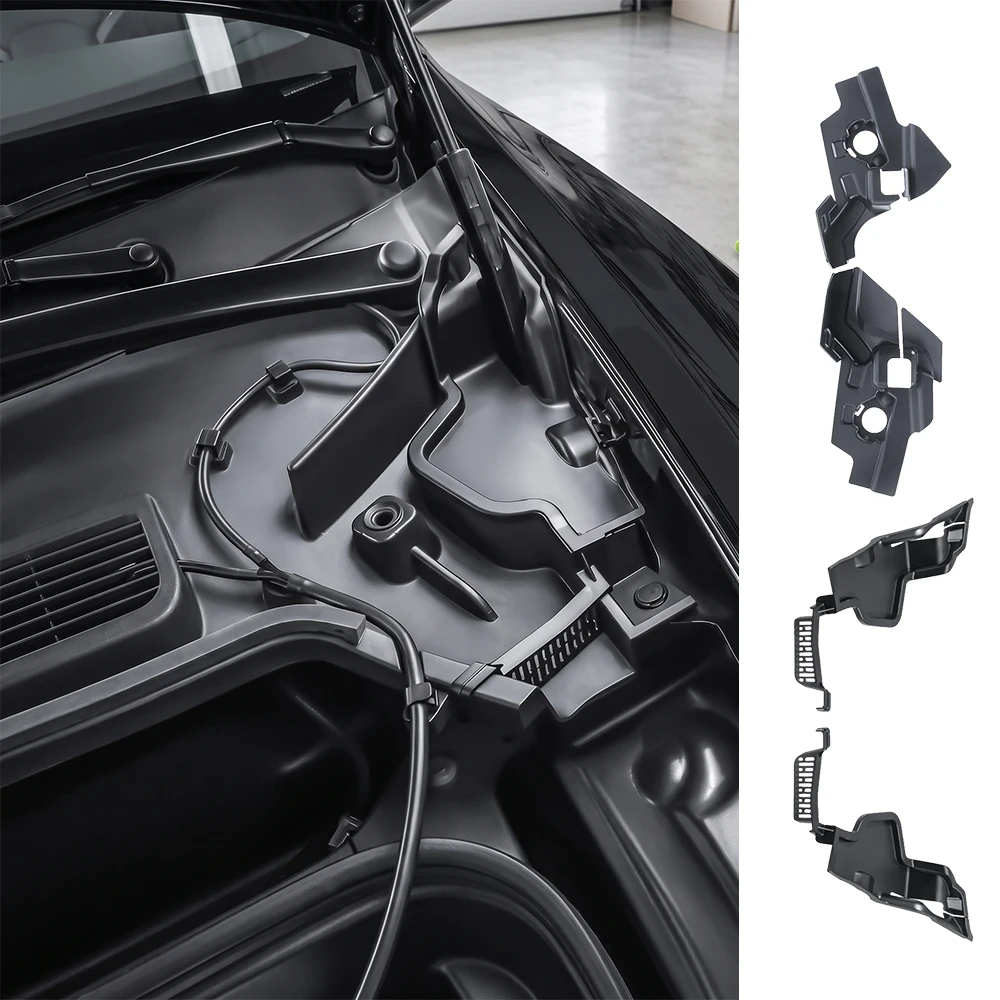 For Tesla Model Y2021-2024/3 Highland Front Trunk Water Guide Channel Protective Net Cover Debris Leak Filter Groove Accessories