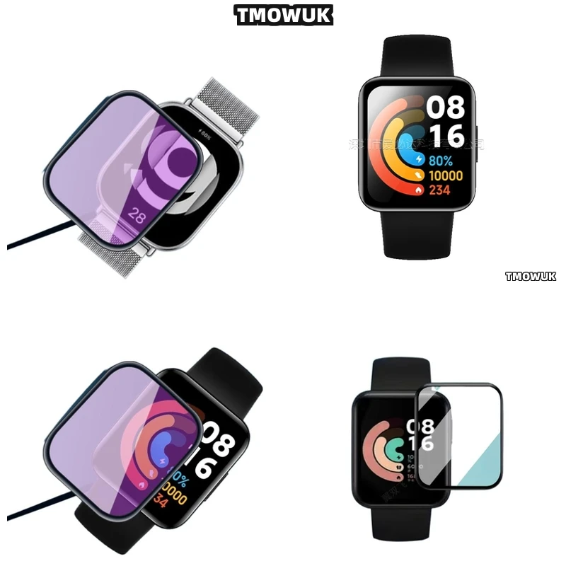 

For Xiaomi Redmi Watch 2 3 4 5 MOVE Lite Active - 3D Anti-Scratch Soft Screen Protector - Full Cover - PMMA