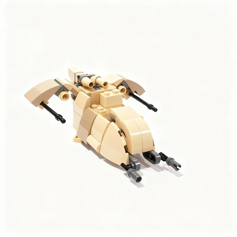 110 elementów MOC Gwiezdna Wojna Wookiee Gunship Model Klocki Konstrukcyjne Architektura Prezent na Boże Narodzenie DIY Kreatywna Zabawka Edukacyjna Klocki Pomysł